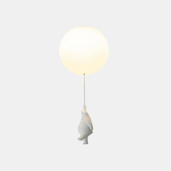 Kinderplafondlamp met Beer en Ballon Sfeervolle Hanglamp voor Gezellige Kamers-Plafondlamp-DeWoonVallei-DeWoonVallei