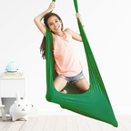Kindertherapiehangmat – Gezellig Comfort en Sensorische Rust-hanging chair-DeWoonVallei-Groen-100 cm x 280 cm-DeWoonVallei