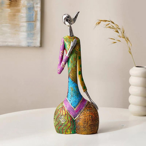 Kleurrijke Abstracte Sculptuur Moderne Vrouwelijke Kunstdecoratie voor Woonkamer-Decorative Accessories-DeWoonVallei-DeWoonVallei
