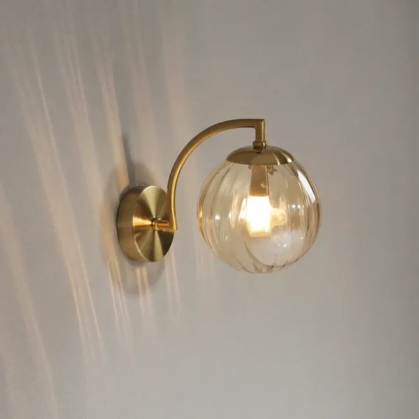 Kleurrijke Glazen Wandlamp Modern Scandinavische Stijl Levendige Verlichting-Wall Light Fixtures-DeWoonVallei-Amber-DeWoonVallei