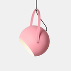 Kleurrijke Metalen LED Bolvormige Hanglamp voor Slaapkamer Art Deco Verlichting-Hanging Lamp-DeWoonVallei-Dia20 cm-Roze-DeWoonVallei