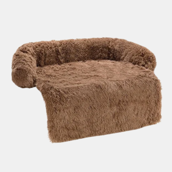 Knusse Pluche Bankkleed voor Huisdieren Zacht, Beschermend & Makkelijk te Reinigen-Pet beds-DeWoonVallei-K (70x65 cm)-Bruin-DeWoonVallei