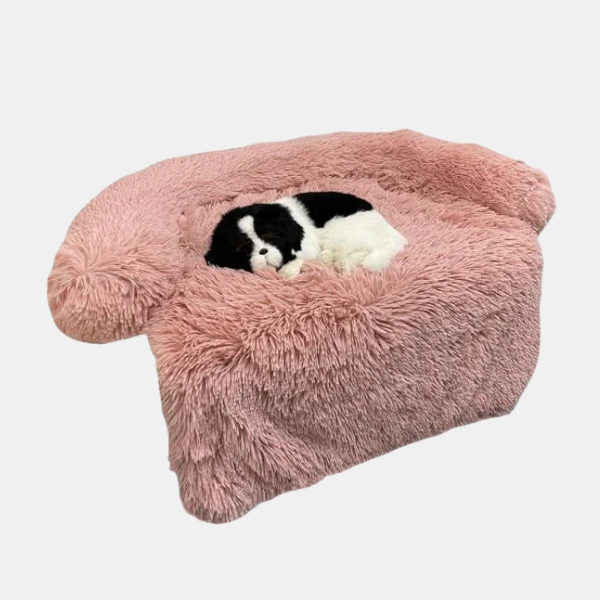 Knusse Pluche Bankkleed voor Huisdieren Zacht, Beschermend & Makkelijk te Reinigen-Pet beds-DeWoonVallei-K (70x65 cm)-Roze-DeWoonVallei