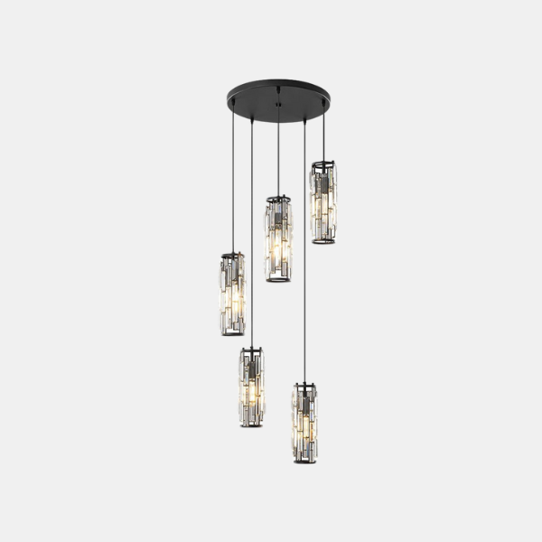 Kristallen Glazen Kroonluchter Hanglamp Moderne Industriële Stijl voor Elegante Woonruimtes-Hanging Lamp-DeWoonVallei-DeWoonVallei
