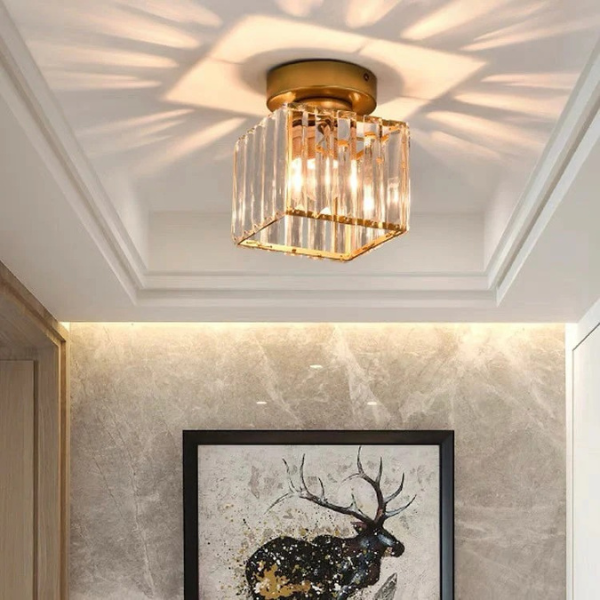 Kristallen Plafondlamp Modern Design voor Elegante Huiselijke Sfeer-Ceiling Light-DeWoonVallei-DeWoonVallei