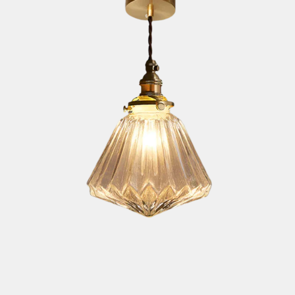 Kristallen glazen hanglamp Nordic stijl voor elegante warme sfeer-Hanging Lamp-DeWoonVallei-Stijl A (15 x 22 cm)-DeWoonVallei
