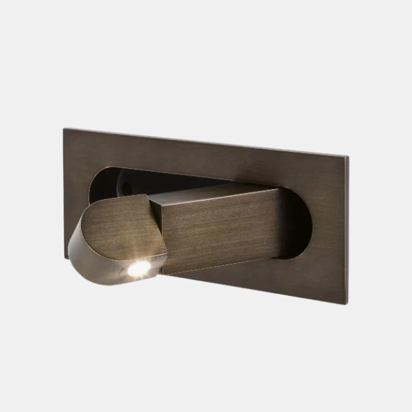 LED Bedlampje voor aan de Muur Verstelbare Leeslamp voor Persoonlijke en Gezellige Verlichting-Wall lamp-DeWoonVallei-Brons-Warm Licht-L 19 cm x B 8 cm-DeWoonVallei