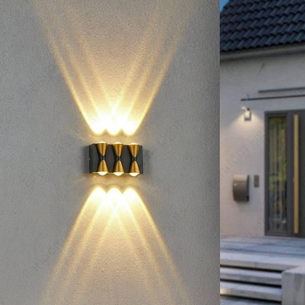 LED Buitenwandlamp Up & Down Waterdicht Warm Wit Energiezuinig & Sfeervol-Wall Light-DeWoonVallei-DeWoonVallei