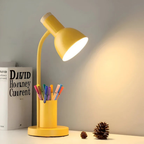 LED Bureaulamp – Modern Ontwerp met Pennenhouder en Gericht Licht-Desk Lamp-DeWoonVallei-DeWoonVallei