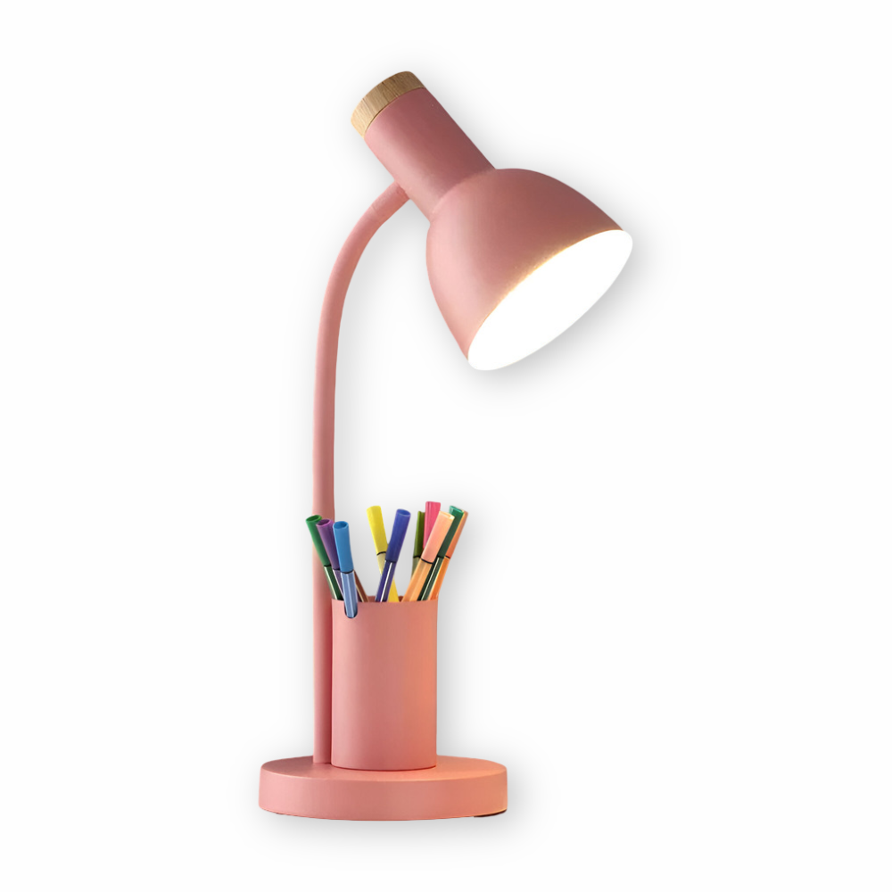 LED Bureaulamp – Modern Ontwerp met Pennenhouder en Gericht Licht-Desk Lamp-DeWoonVallei-DeWoonVallei