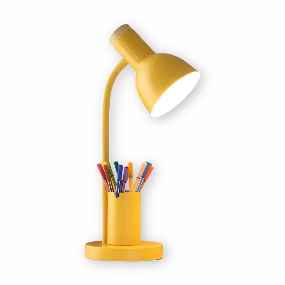 LED Bureaulamp – Modern Ontwerp met Pennenhouder en Gericht Licht-Desk Lamp-DeWoonVallei-DeWoonVallei