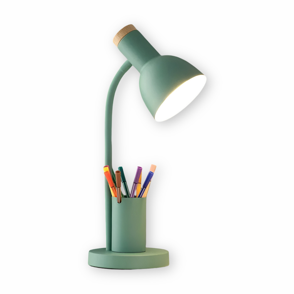 LED Bureaulamp – Modern Ontwerp met Pennenhouder en Gericht Licht-Desk Lamp-DeWoonVallei-DeWoonVallei
