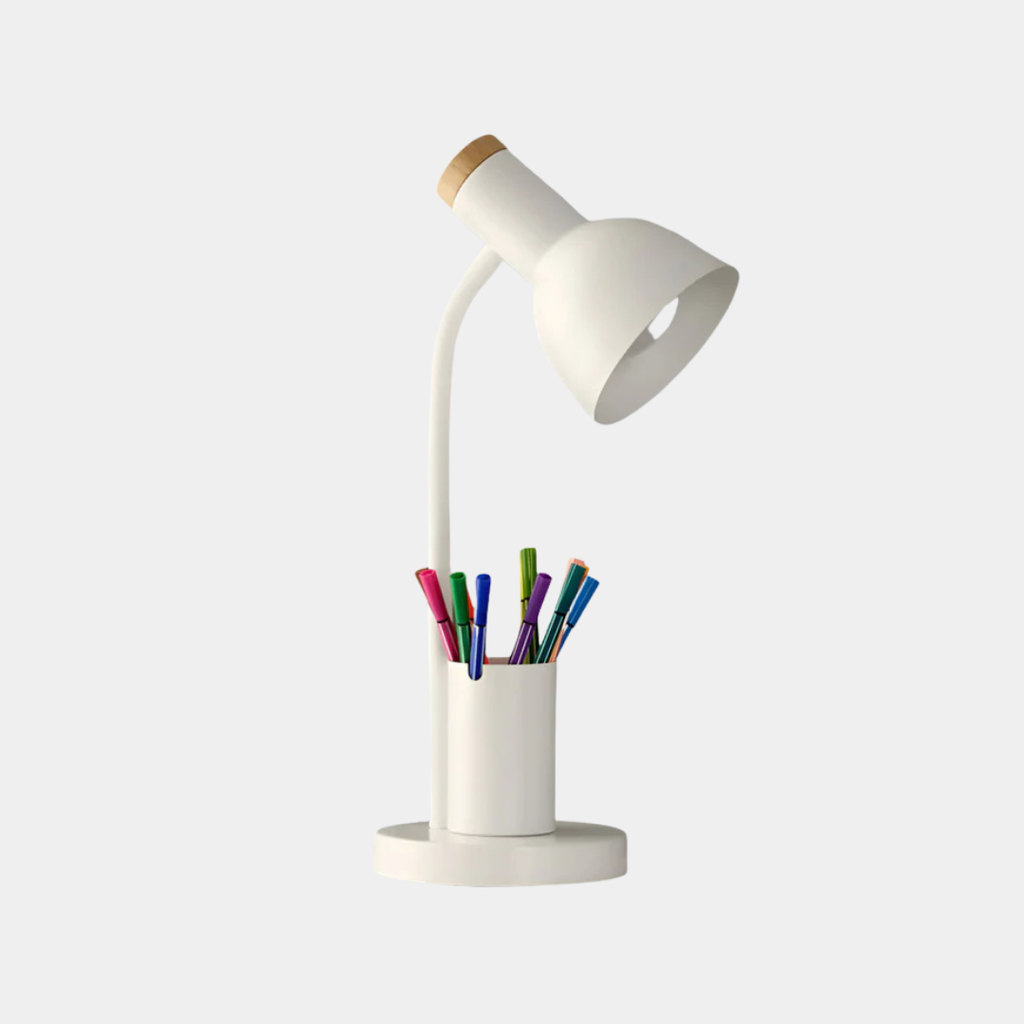 LED Bureaulamp – Modern Ontwerp met Pennenhouder en Gericht Licht-Desk Lamp-DeWoonVallei-DeWoonVallei