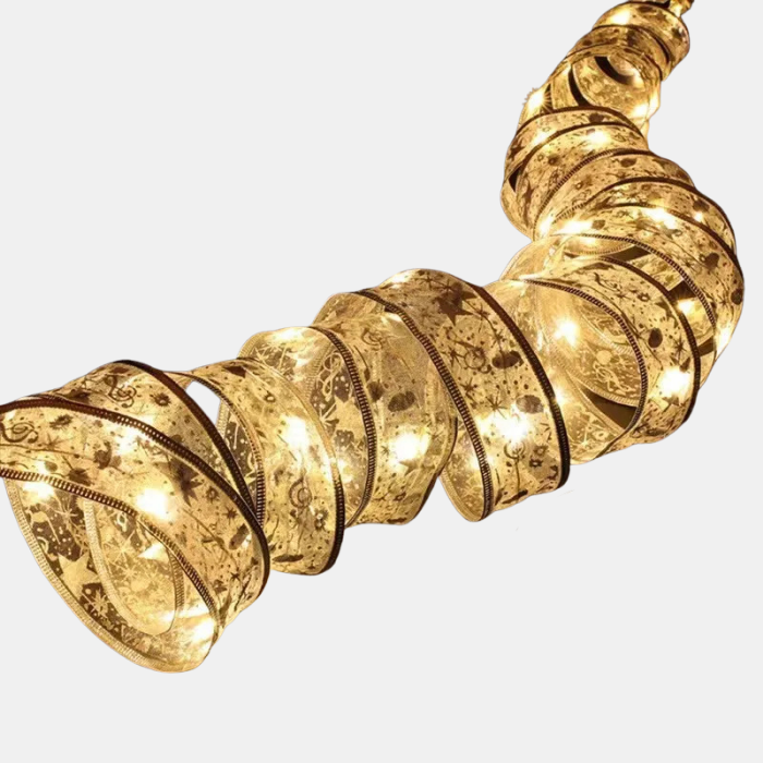 LED Kerstlint met Verlichting – Waterbestendige Decoratieve Sfeerverlichting voor Binnen en Buiten-DeWoonVallei-Zilver lint-Warm-5M 50LED-DeWoonVallei