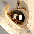 LED Kristallen Hanglamp 1-Licht Goud Draaibaar Verstelbaar voor Warme Sfeerverlichting-Hanging Lamp-DeWoonVallei-DeWoonVallei