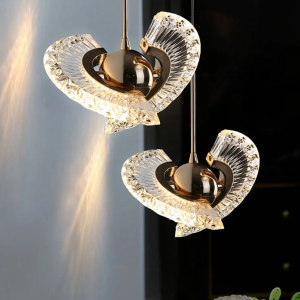 LED Kristallen Hanglamp 1-Licht Goud Draaibaar Verstelbaar voor Warme Sfeerverlichting-Hanging Lamp-DeWoonVallei-DeWoonVallei