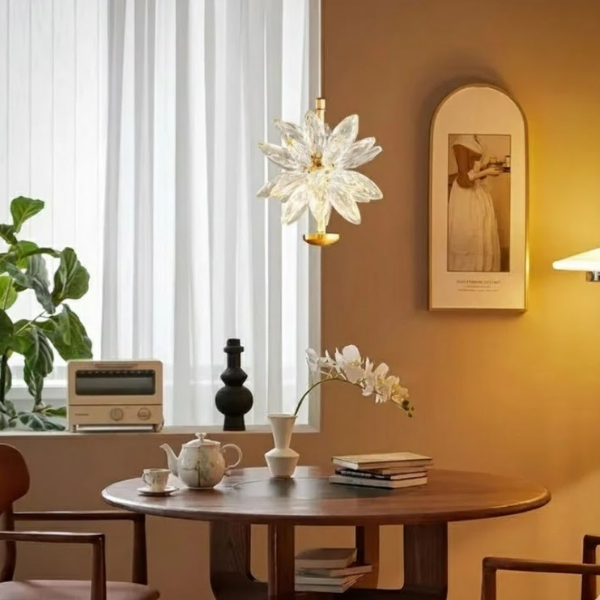 LED Kristallen Hanglamp Goud Moderne Verstelbare Bedside Hanglamp-Hanging Lamp-DeWoonVallei-DeWoonVallei
