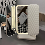 LED Make-Up Spiegel met Drievoudige Verlichting en Precisiemagnificatie-Makeup Mirrors-DeWoonVallei-Wit-DeWoonVallei