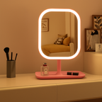 LED Make-up Spiegel Touch Control 3 Lichtstanden voor Perfecte Make-up-Makeup Mirrors-DeWoonVallei-Roze-DeWoonVallei