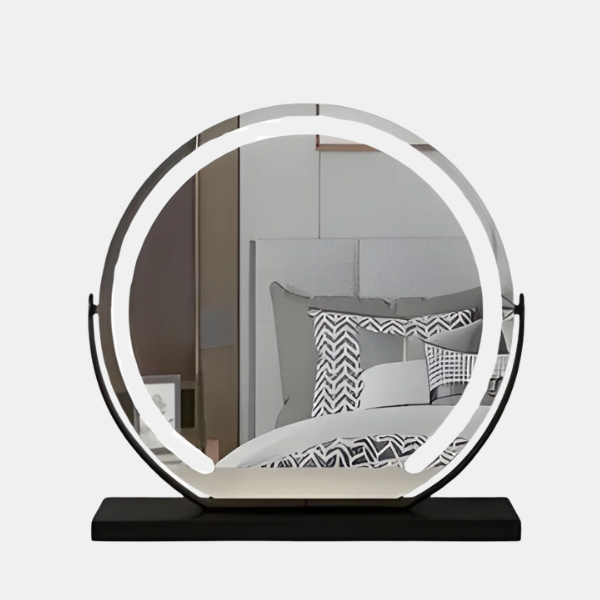 LED Make-up Spiegel Verstelbare Dimbare Verlichting voor Slaapkamer en Kaptafel-Makeup Mirrors-DeWoonVallei-Zwart-30 cm-DeWoonVallei