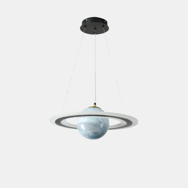 LED Planeet Hanglamp Moderne Kinderkamerverlichting voor Fantasierijke Ruimtes-Lamps & Lighting-DeWoonVallei-Blauwe Aarde-A (Zonder Astronaut)-3 Kleurtemperaturen-DeWoonVallei