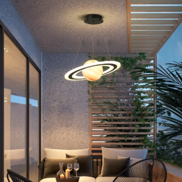 LED Planeet Hanglamp Moderne Kinderkamerverlichting voor Fantasierijke Ruimtes-Lamps & Lighting-DeWoonVallei-DeWoonVallei