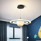 LED Planeet Hanglamp Moderne Kinderkamerverlichting voor Fantasierijke Ruimtes-Lamps & Lighting-DeWoonVallei-Oranje Saturnus-A (Zonder Astronaut)-3 Kleurtemperaturen-DeWoonVallei