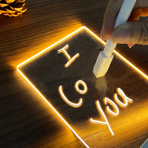 LED Verlichte Notitiebord Stijlvol Acryl Berichtendisplay voor Thuis en Kantoor-Decor-DeWoonVallei-DeWoonVallei