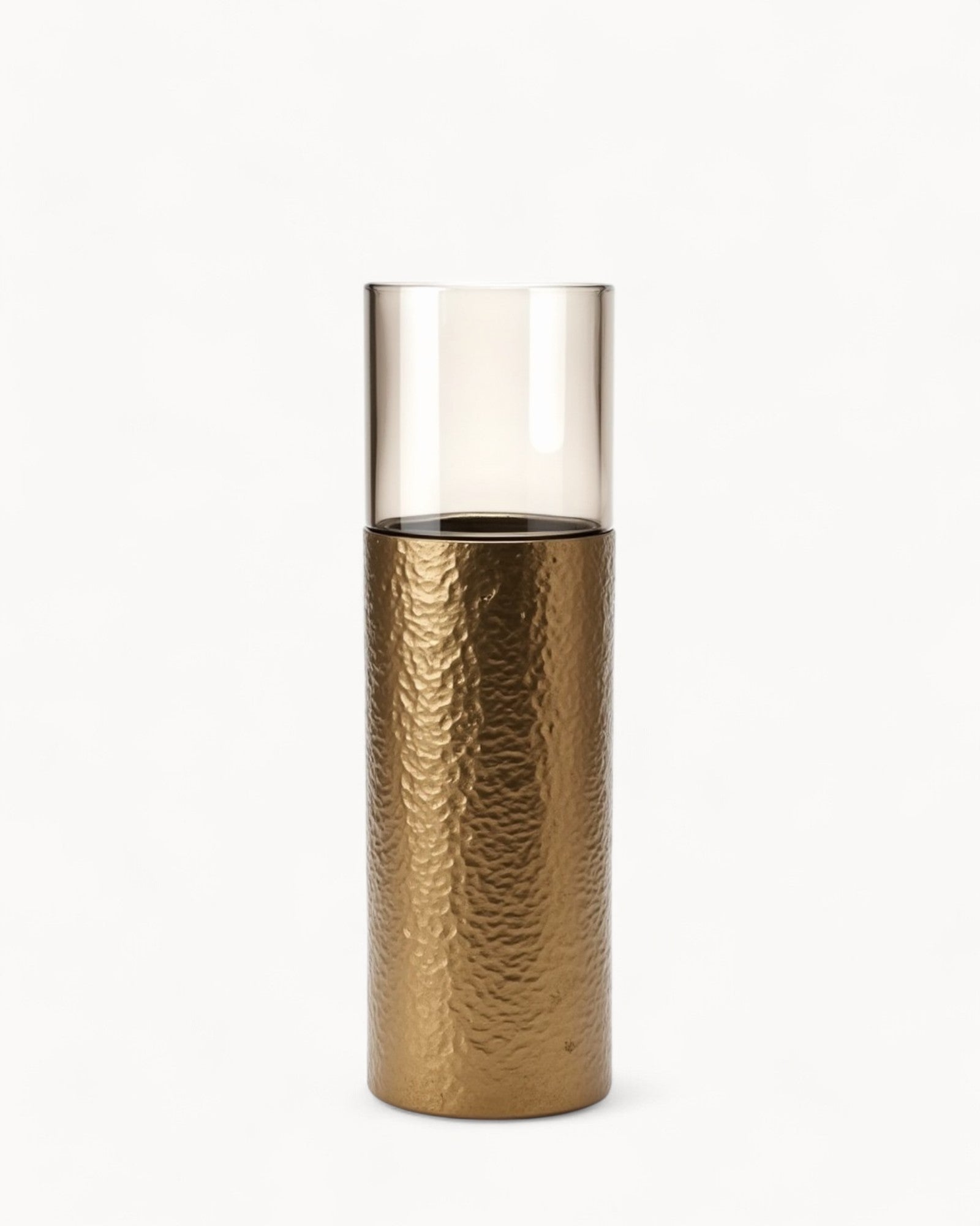 Lantaarn Aluminium Goud – Elegant Windlicht 111 cm voor Binnen & Buiten-Lantern-DeWoonVallei