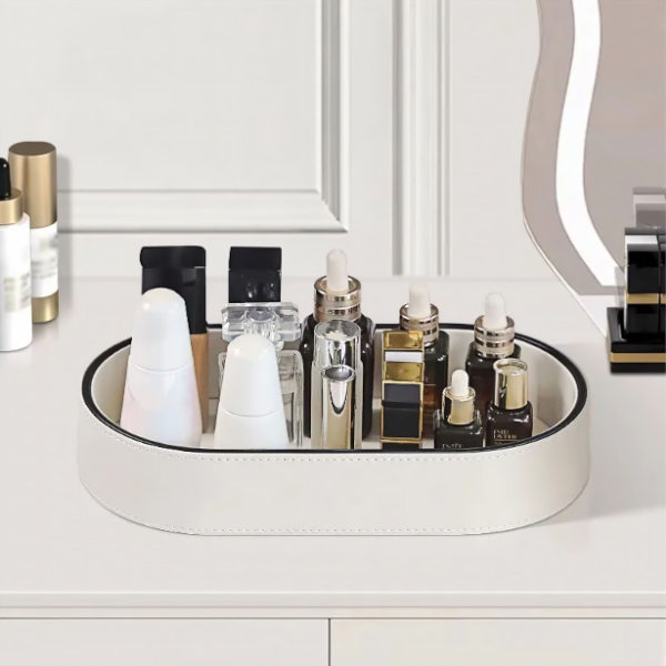 Leren Organiseer Tray Modern Stijlvol Opbergen voor Sleutels Portemonnees Sieraden en Cosmetica-Decorative Trays-DeWoonVallei-DeWoonVallei