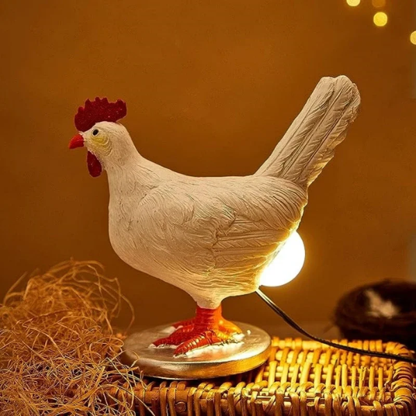 Leuke Kip Tafellamp Speels Ontwerp met Gezellig Sfeerverlichting-Desk Lamp-DeWoonVallei-DeWoonVallei