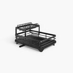 Luxe Afdruiprek met Dubbele Laag – Stijlvol Ontwerp & Slimme Organisatie-Kitchenware-DeWoonVallei-Wit-Zwart - Dubbellaags-DeWoonVallei