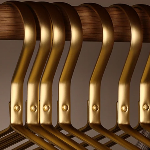 Luxe Anti-Slip Aluminium Kledinghangers Slim Design voor Georganiseerde Kasten-Hangers in clothing-DeWoonVallei-DeWoonVallei