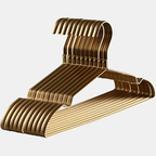 Luxe Anti-Slip Aluminium Kledinghangers Slim Design voor Georganiseerde Kasten-Hangers in clothing-DeWoonVallei-Goud-Sets van 10-DeWoonVallei