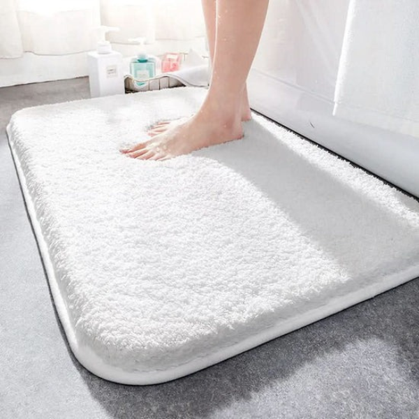 Luxe Comfort Badmat Ultradikke Zachte Mat met Antislip Ontwerp-Bathroom-DeWoonVallei-Wit-Klein - 40 x 60 cm-DeWoonVallei
