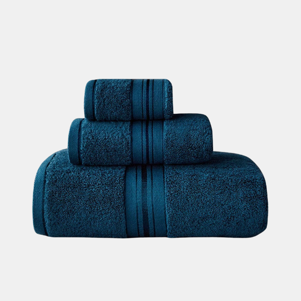 Luxe Egyptisch Katoenen Handdoekenset Zachte Comfort en Ultra-Absorberende Collectie-Towel Set-DeWoonVallei-Koningsblauw-DeWoonVallei