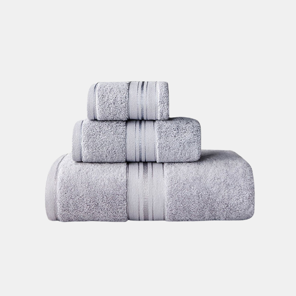 Luxe Egyptisch Katoenen Handdoekenset Zachte Comfort en Ultra-Absorberende Collectie-Towel Set-DeWoonVallei-Lichtgrijs-DeWoonVallei