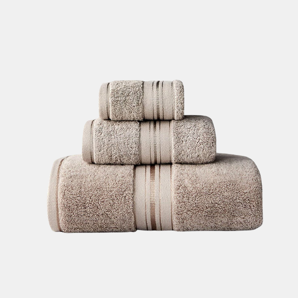 Luxe Egyptisch Katoenen Handdoekenset Zachte Comfort en Ultra-Absorberende Collectie-Towel Set-DeWoonVallei-Toscaanse Tan-DeWoonVallei