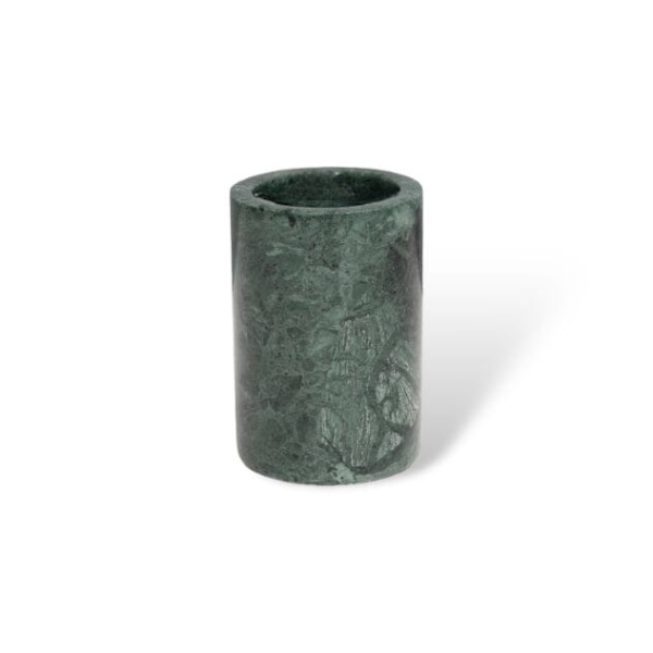 Luxe Emerald Groen Marmeren Badkamer Accessoires Set Modern Stijl Elegante Functionaliteit-Bathroom Accessories-DeWoonVallei-Tandenborstelhouder (rond)-DeWoonVallei