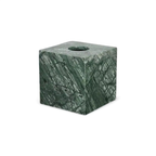 Luxe Emerald Groen Marmeren Badkamer Accessoires Set Modern Stijl Elegante Functionaliteit-Bathroom Accessories-DeWoonVallei-Tissuesdoos (hoog)-DeWoonVallei