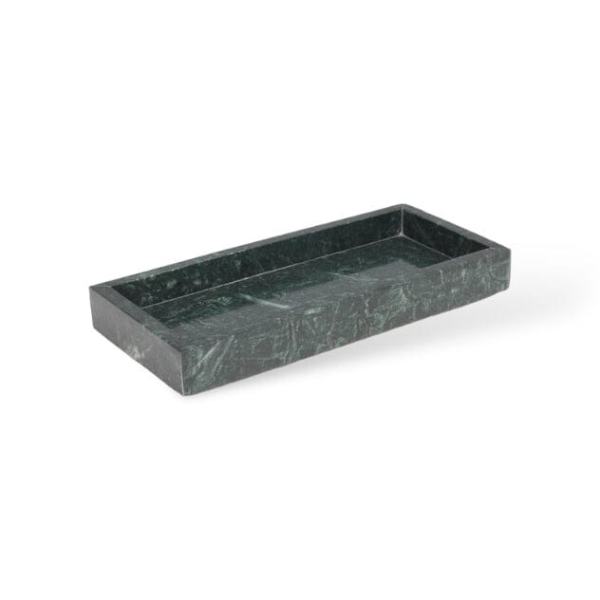 Luxe Emerald Groen Marmeren Badkamer Accessoires Set Modern Stijl Elegante Functionaliteit-Bathroom Accessories-DeWoonVallei-Tray-DeWoonVallei
