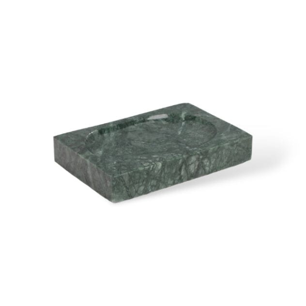 Luxe Emerald Groen Marmeren Badkamer Accessoires Set Modern Stijl Elegante Functionaliteit-Bathroom Accessories-DeWoonVallei-Zeepbakje (vierkant)-DeWoonVallei