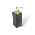 Luxe Emerald Groen Marmeren Badkamer Accessoires Set Modern Stijl Elegante Functionaliteit-Bathroom Accessories-DeWoonVallei-Zeepdispenser (vierkant)-DeWoonVallei