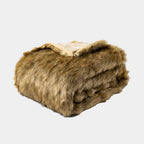 Luxe Faux Vossenbont Deken – Zachte Warmte, Elegant Design & Dierenvriendelijke Weelde-Blankets-DeWoonVallei-Bruin-DeWoonVallei