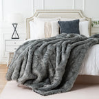 Luxe Faux Vossenbont Deken – Zachte Warmte, Elegant Design & Dierenvriendelijke Weelde-Blankets-DeWoonVallei-DeWoonVallei