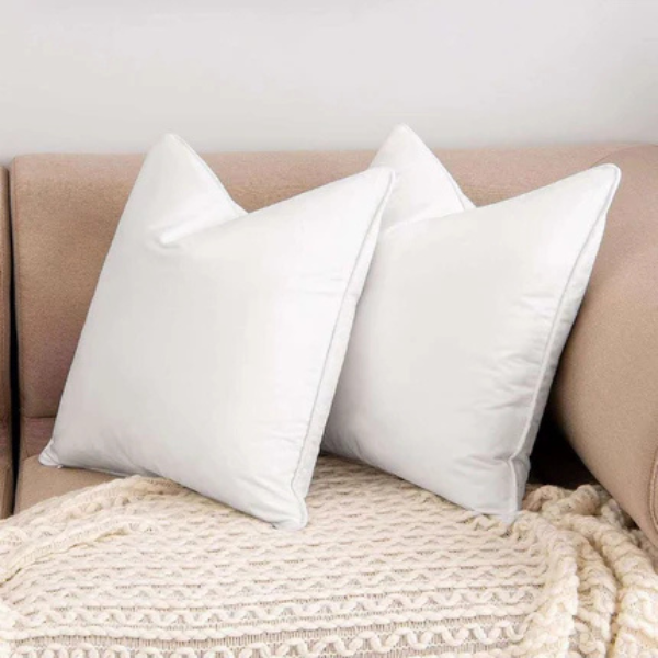 Luxe Fluwelen Kussenhoes Moderne Paspelafwerking voor Stijlvol Comfort-Cushions-DeWoonVallei-DeWoonVallei