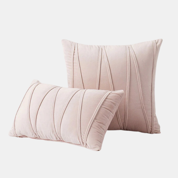 Luxe Fluwelen Kussenhoezen Zachte Textuur en Elegant Decoratief Ontwerp-Cushion Cover-DeWoonVallei-Rechthoek - 30 x 50 cm-Lichtroze-DeWoonVallei