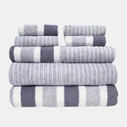 Luxe Handdoekset van Koraal Fleece voor Zacht en Comfortabel Gebruik-Towel Set-DeWoonVallei-Grijs-DeWoonVallei