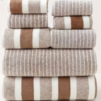 Luxe Handdoekset van Koraal Fleece voor Zacht en Comfortabel Gebruik-Towel Set-DeWoonVallei-Koffiekleur-DeWoonVallei