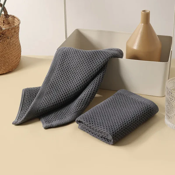 Luxe Honingraat Handdoeken Ultra-Absorberend Zacht Katoen-Towel Set-DeWoonVallei-DeWoonVallei